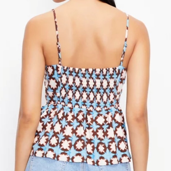 Loft Sunwashed Floral Peplum Cami - Picture 2 of 7